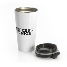 Load image into Gallery viewer, Stainless Steel Success Junkie Travel Mug