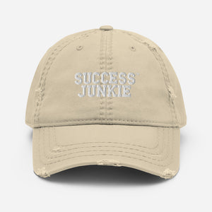 Distressed Success Junkie Dad Hat